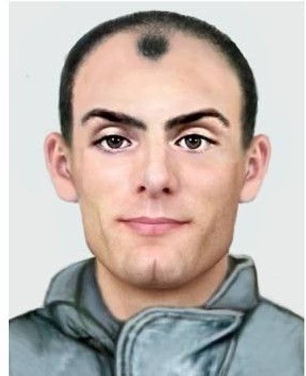 Mit dieser grafischen Rekonstruktion des Gesichts eines Mordopfers hoffen die Ermittler, einen 29 Jahre alten Mordfall doch noch aufzuklären. Der 25 bis 35 Jahre alte Mann war in Kaarst in der Nähe der Autobahn A52 erschossen aufgefunden worden.