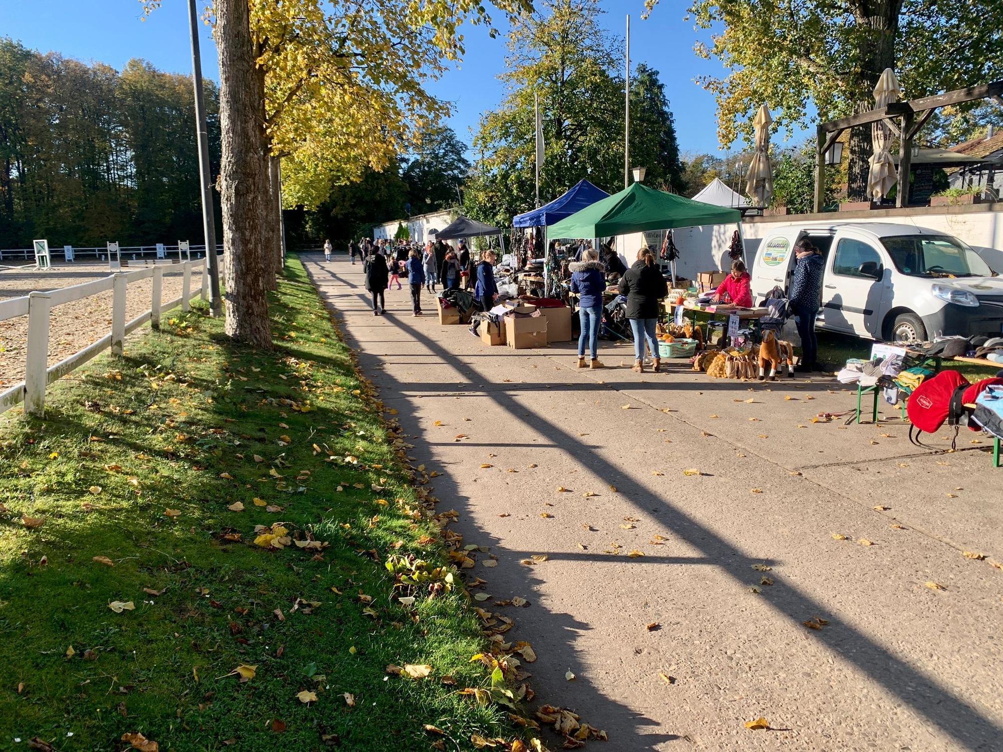 Der Reitverein Oranjehof veranstaltete am 24. Oktober 2021 einen Pferde-Flohmarkt.