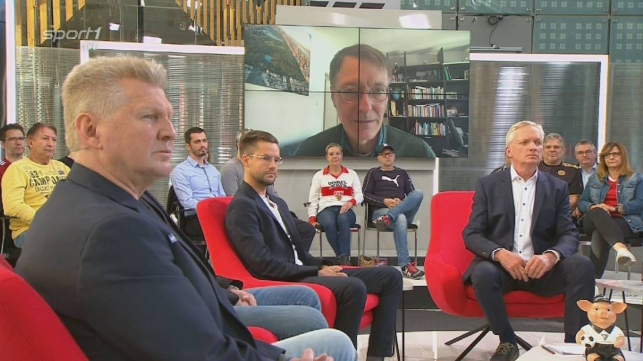 Karl Lauterbach ist im Doppelpass auf Sport1 zugeschaltet.