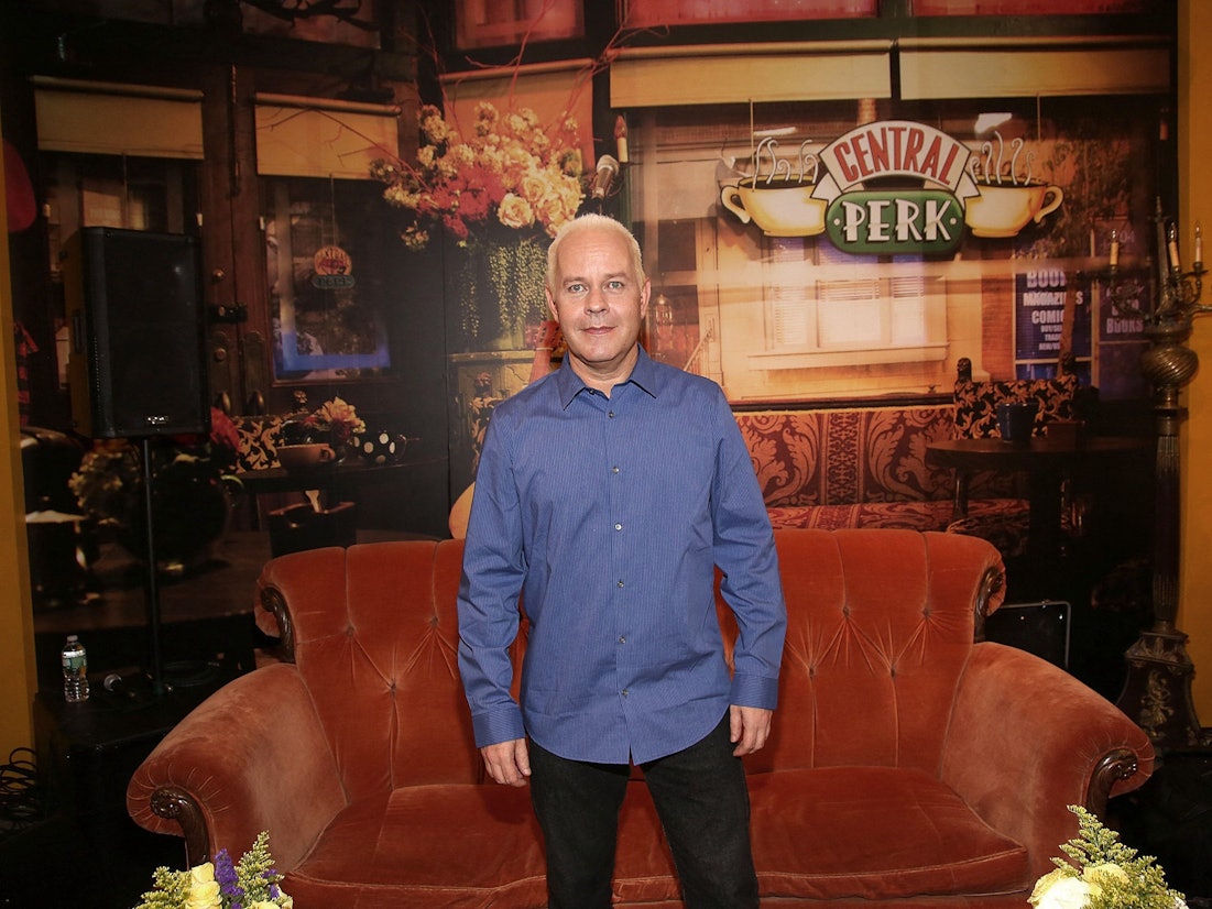 In this file photo actor James Michael Tyler attends the Central Perk Pop-Up Celebrating The 20th Anniversary Of "Friends" on September 16, 2014 in New York City. - Actor James Michael Tyler who played coffee shop manager Gunther on the hit sitcom "Friends" died October 24, 2021 at age 59, US media reported.