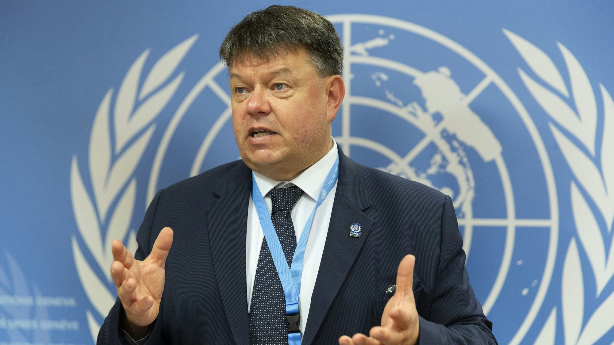 Petteri Taalas, Generalsekretär der Weltorganisation für Meteorologie (WMO), hat keine guten Nachrichten (hier ein Foto vom 5. Oktober 2021). Die Treibhausgaskonzentration in der Atmosphäre hat 2020 einen neuen Höchststand erreicht.