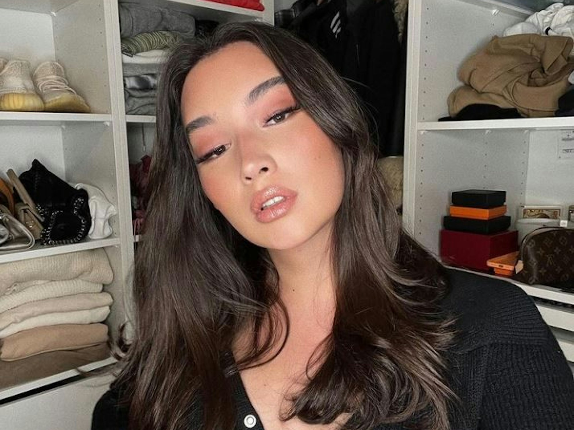 Die GNTM-Siegerin Alex Mariah Peter auf einem Selfie vom 19. Oktober 2021