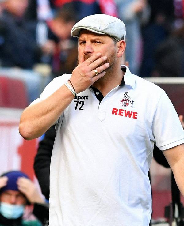 Steffen Baumgart vor dem Spiel seines 1. FC Köln gegen Bayer 04 Leverkusen.