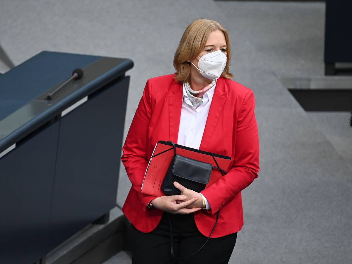 Bärbel Bas (hier am 26.10.2021 im Bundestag) wurde zur Präsidentin gewählt.