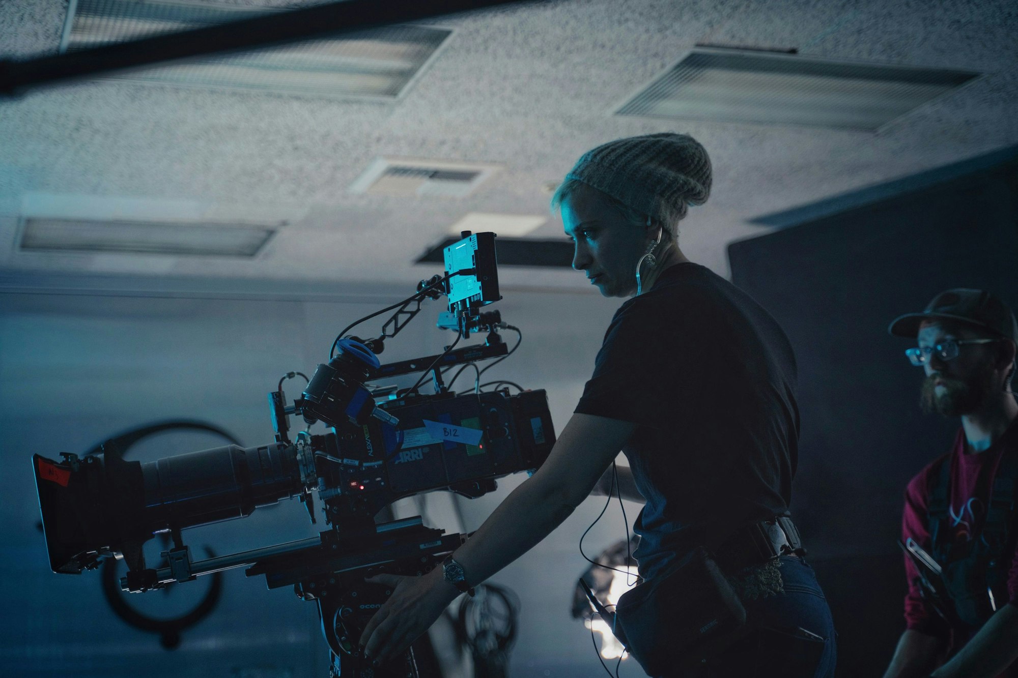 Die verstorbene Kamerafrau Halyna Hutchins im Jahr 2019 beim Dreh eines Films.