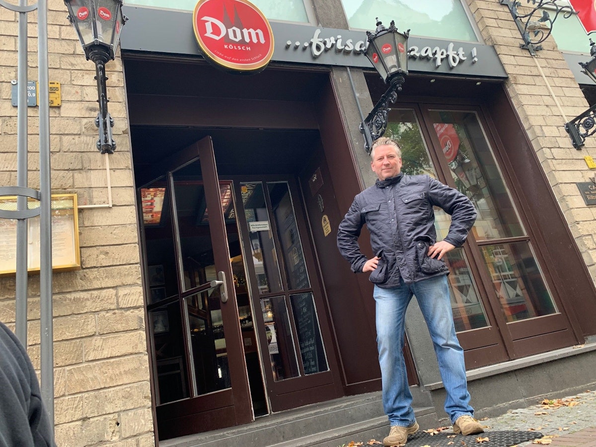 Wirt Frank Markus vom Dom im Stapelhaus am 29.Oktober in der Kölner Altstadt.