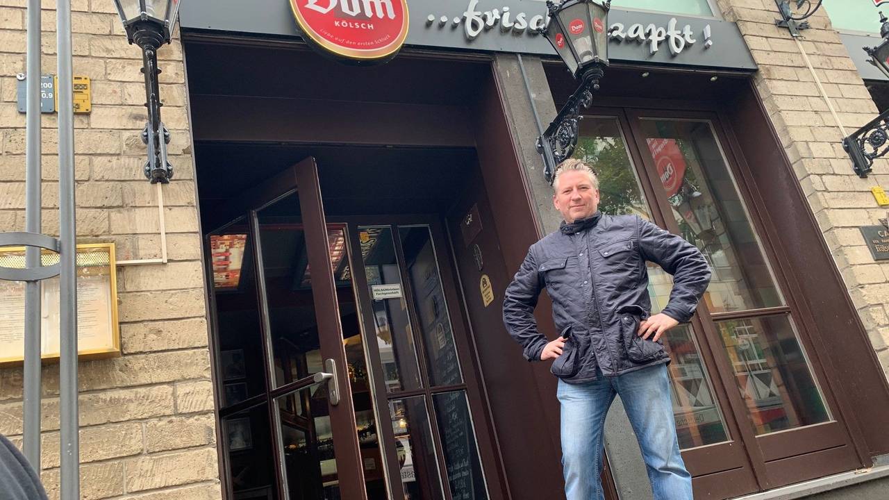 Wirt Frank Markus vom Dom im Stapelhaus am 29.Oktober in der Kölner Altstadt.
