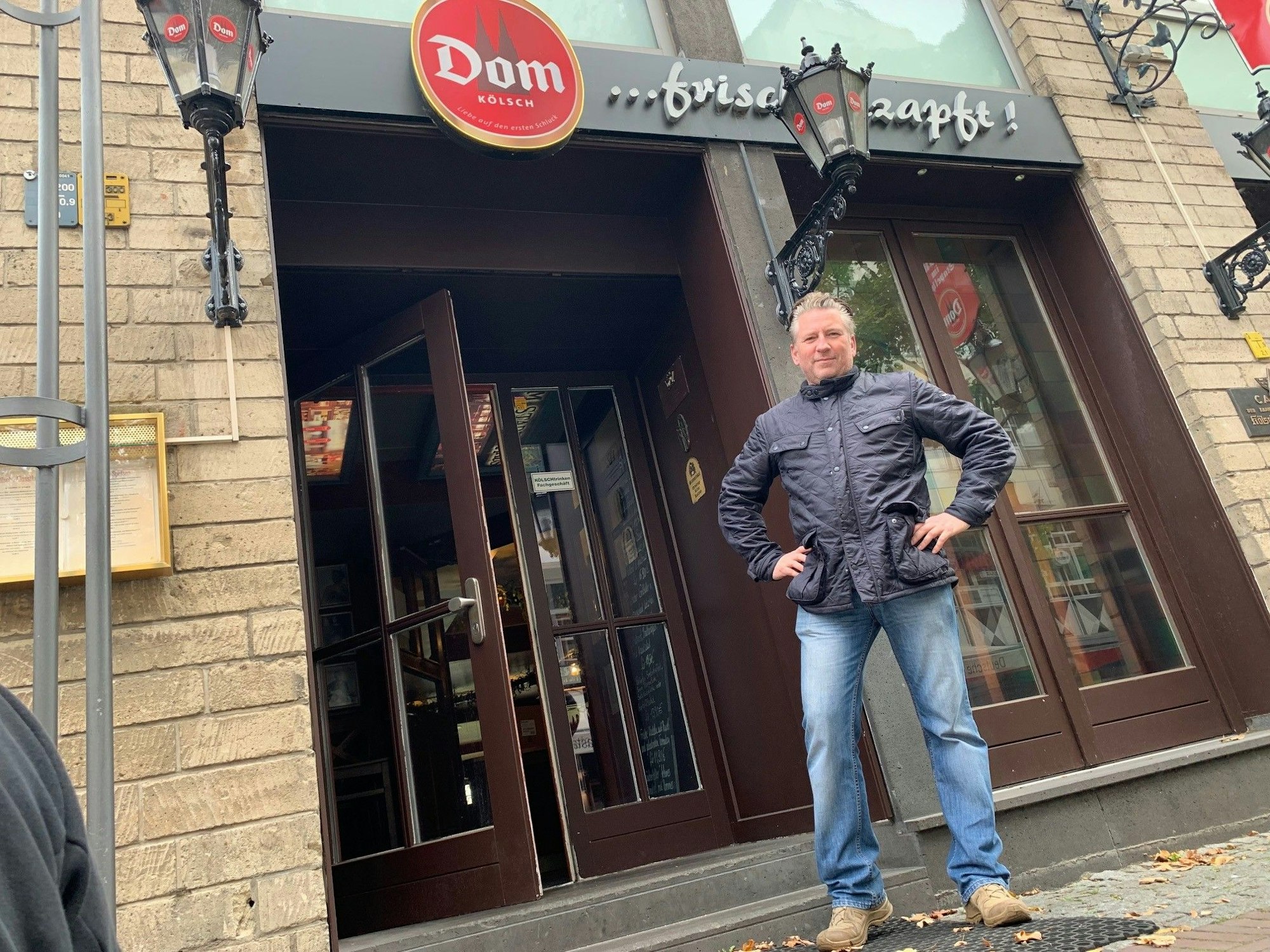 Wirt Frank Markus vom Dom im Stapelhaus am 29.Oktober in der Kölner Altstadt.