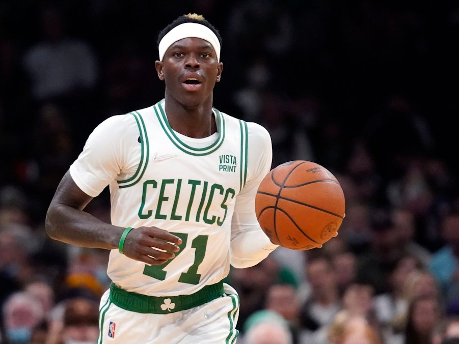 NBA-Profi Dennis Schröder beim Spiel seiner Boston Celtics gegen die Washington Wizards