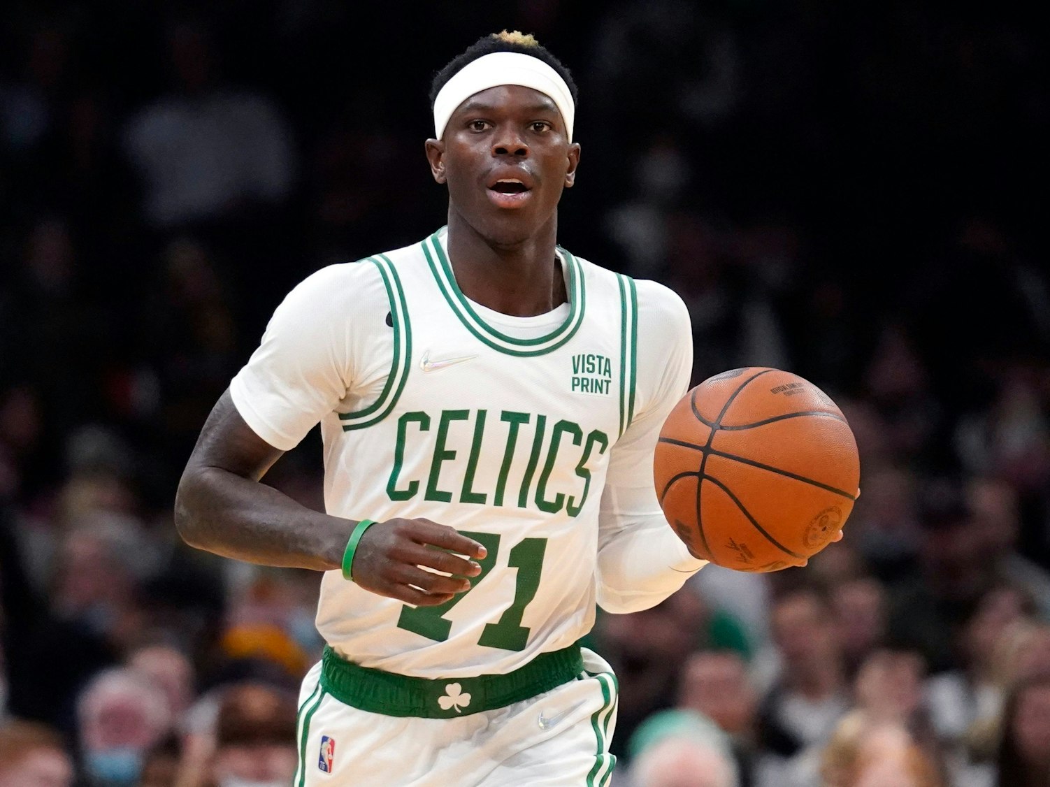 NBA-Profi Dennis Schröder beim Spiel seiner Boston Celtics gegen die Washington Wizards