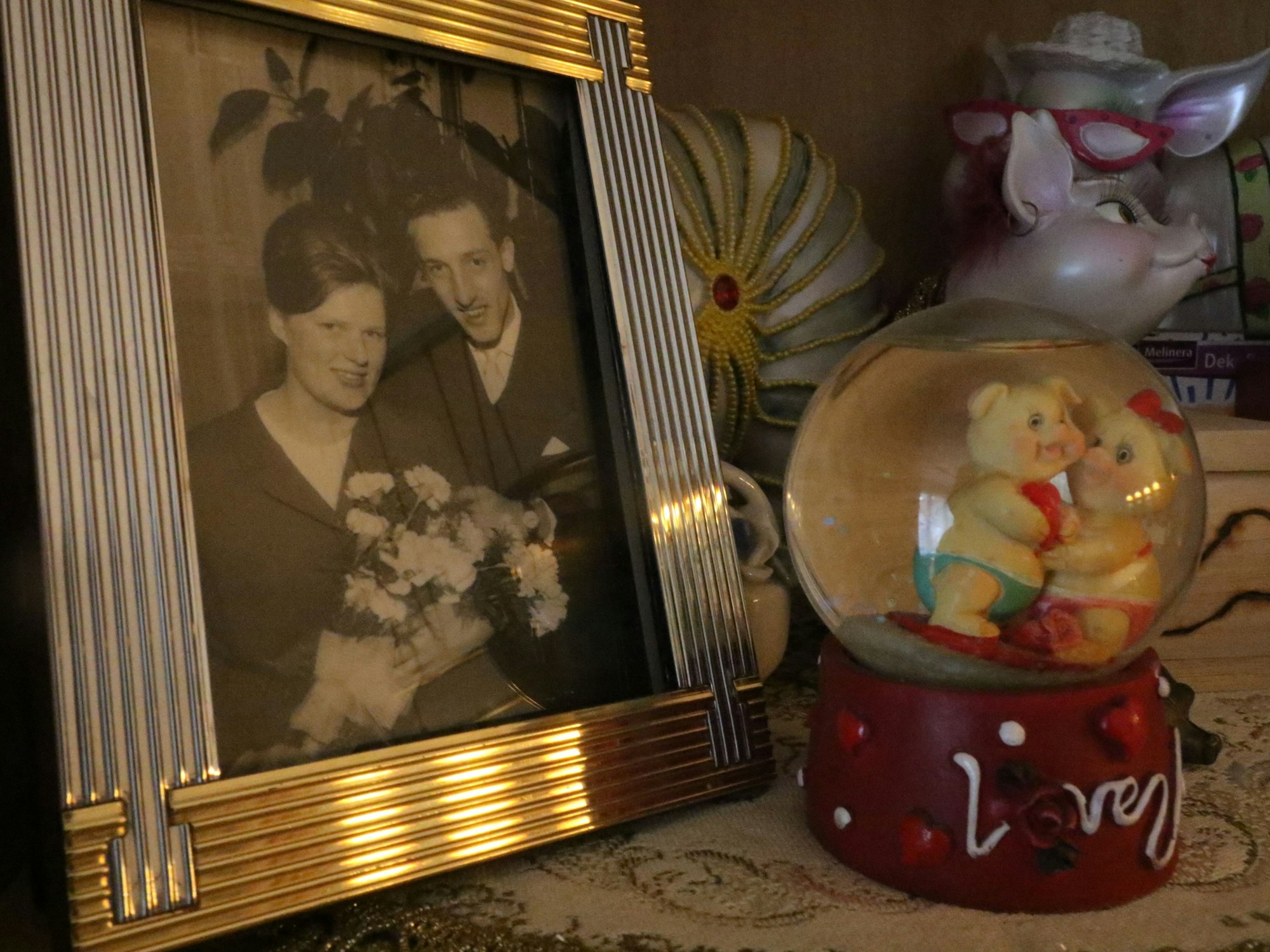 Ein eingerahmtes Foto von Rudolf und Hannelore Lausberg.