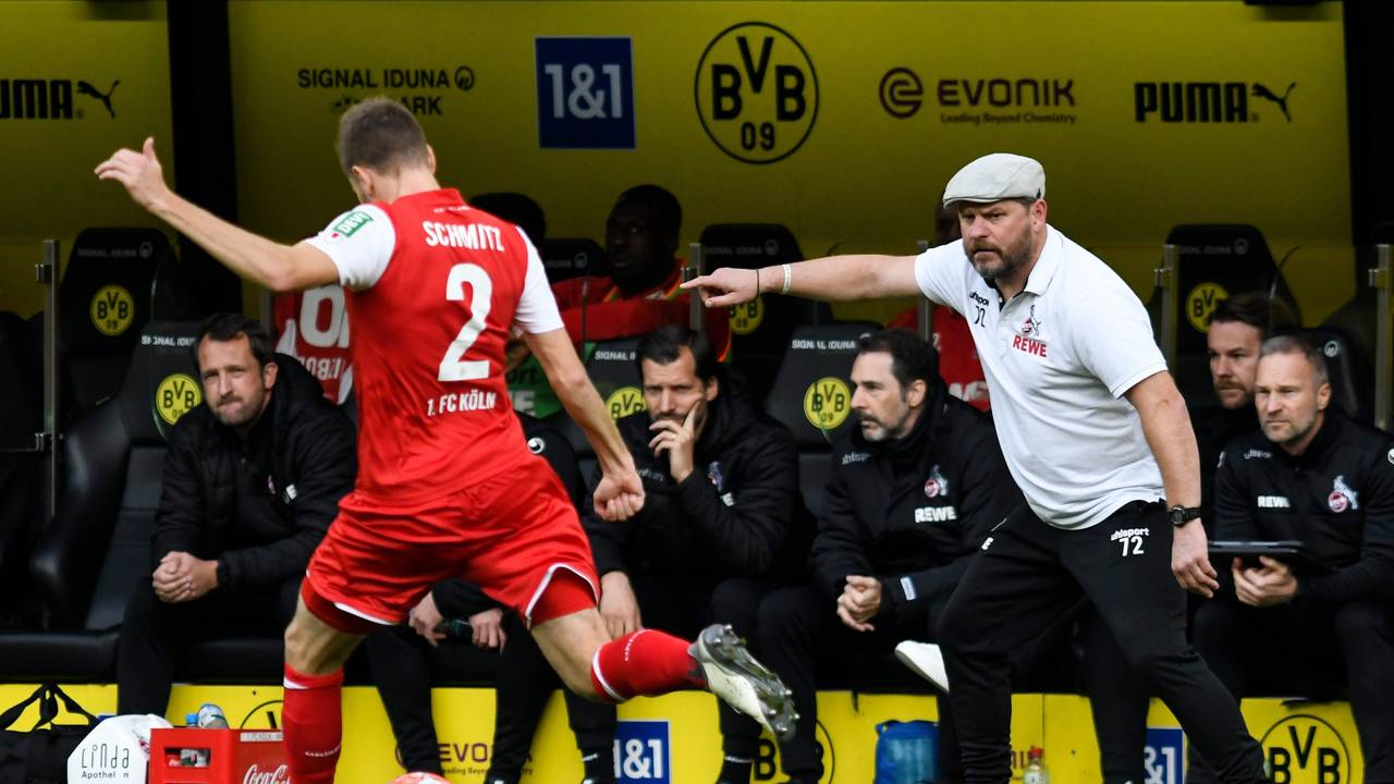 Steffen Baumgart beim Auswärtsspiel gegen Borussia Dortmund am 30. Oktober 2021.