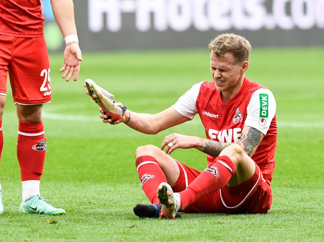 Ondrej Duda vom 1. FC Köln leidet gegen den BVB.