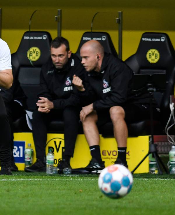 Steffen Baumgart brüllt den 1. FC Köln beim BVB nach vorne.