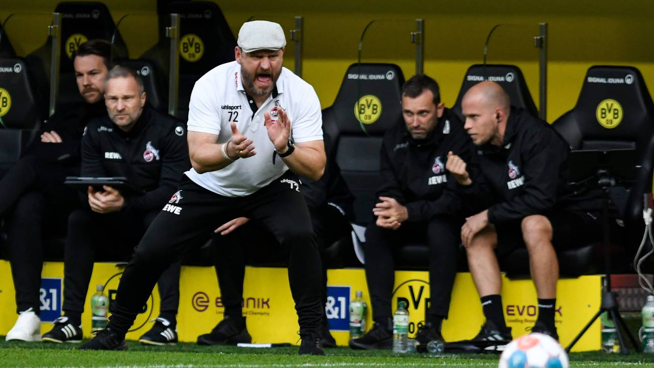 Steffen Baumgart brüllt den 1. FC Köln beim BVB nach vorne.
