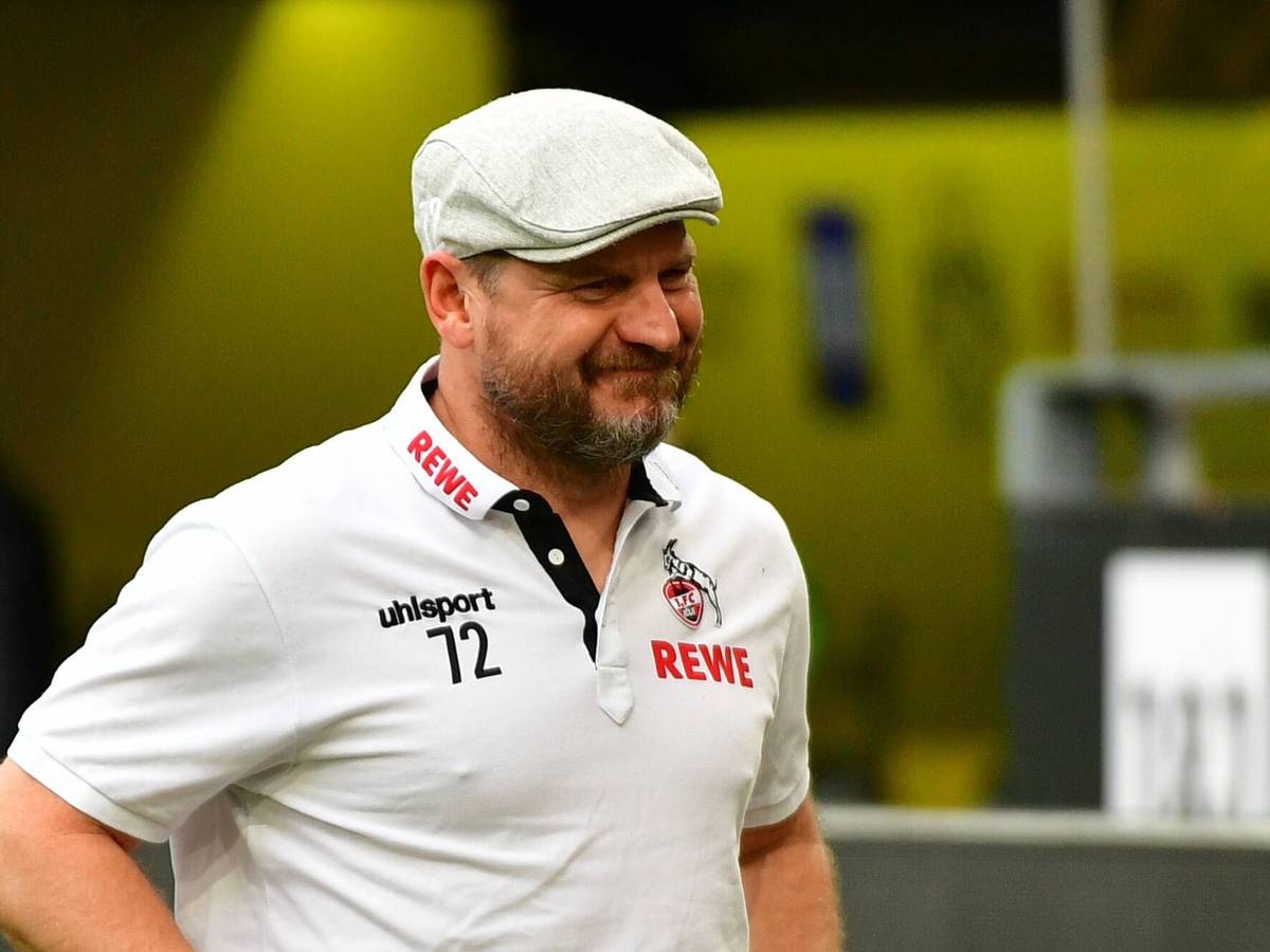 Steffen Baumgart trainiert den 1. FC Köln gegen Borussia Dortmund.