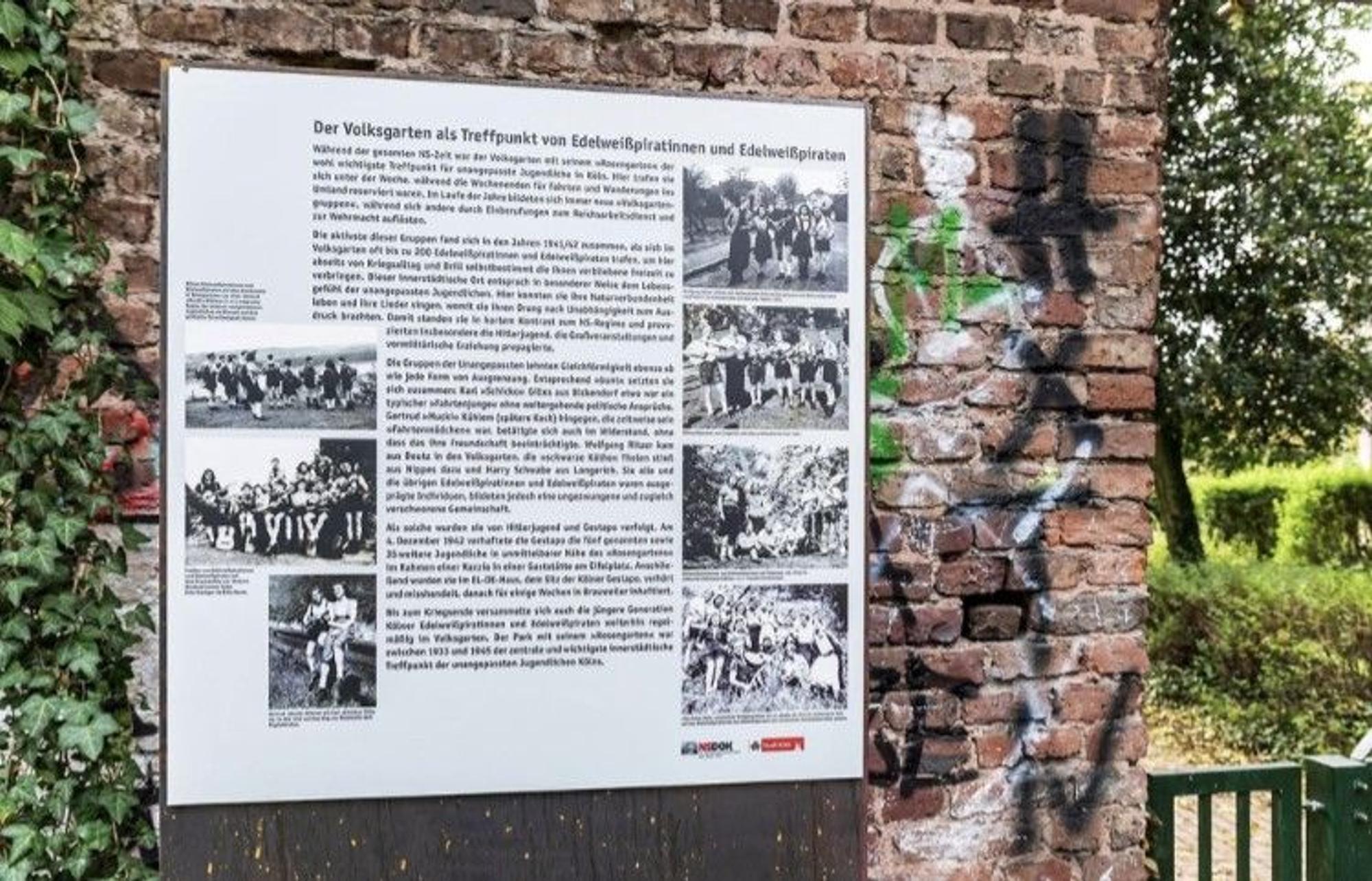 Die Gedenktafeln im Volksgarten wurden am 29. Oktober enthüllt.