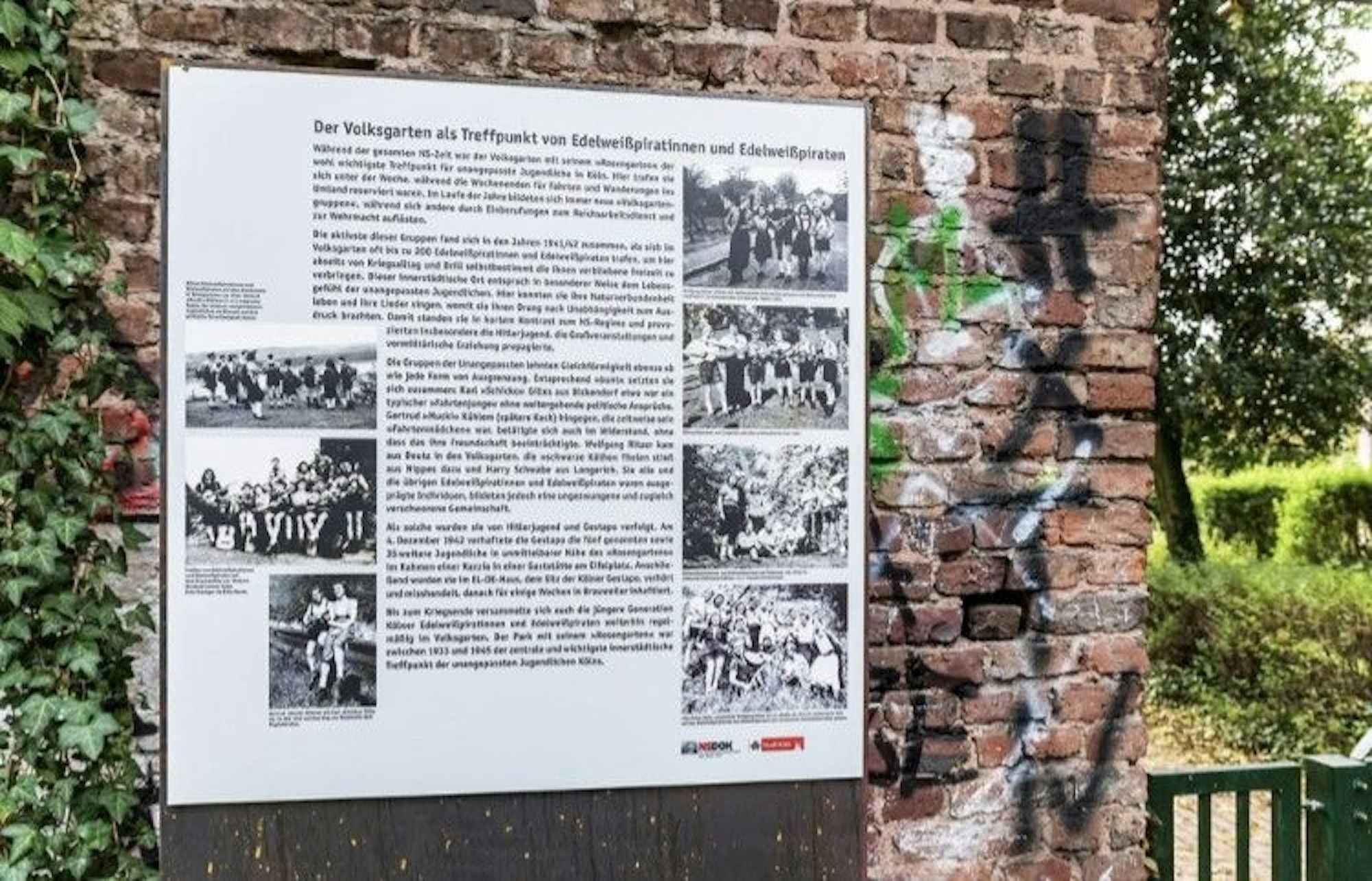 Die Gedenktafeln im Volksgarten wurden am 29. Oktober enthüllt.