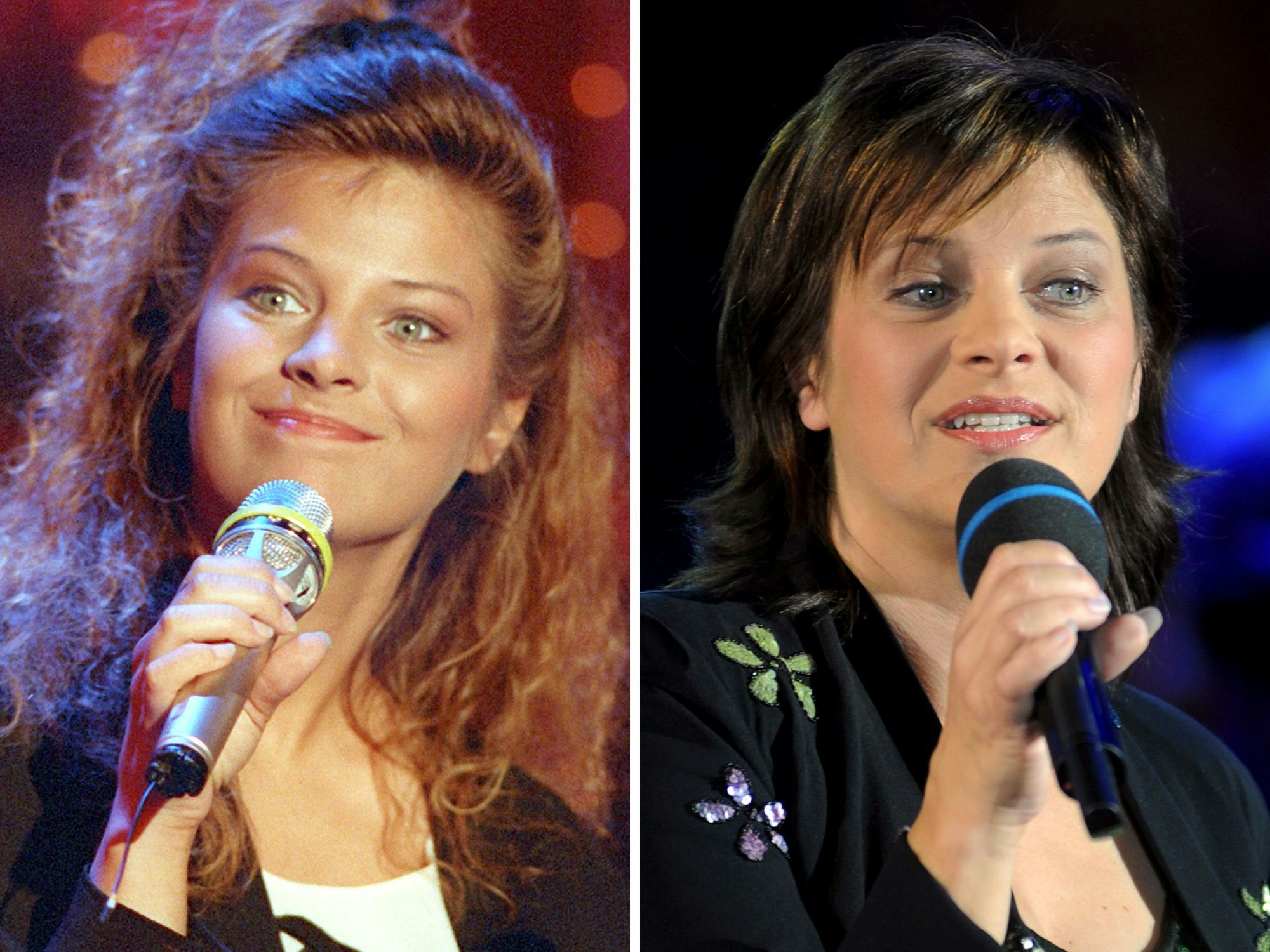 ARCHIV - Die Kombo zeigt die Sängerin Nicki am 22.05.1991 (l) und am 13.11.2009 (r).