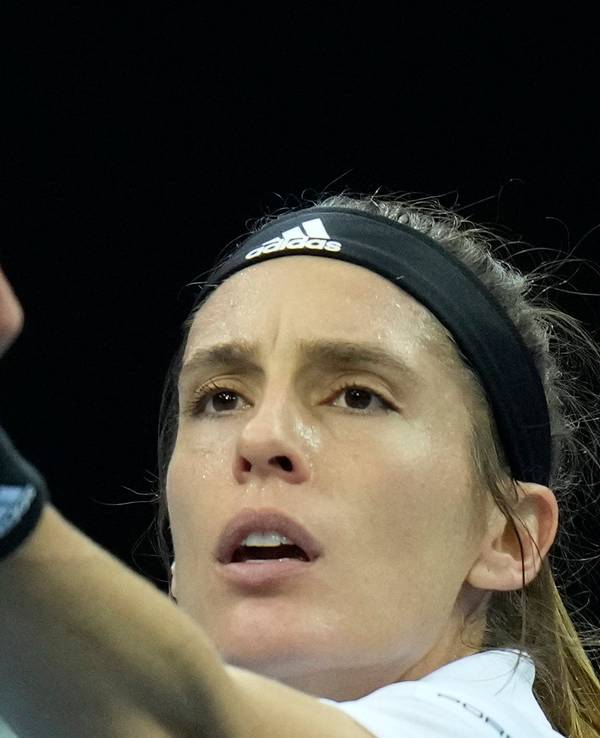 Tennis-Profi Andrea Petkovic beim in Billie Jean King Cup ungenannten Fed Cup in Prag
