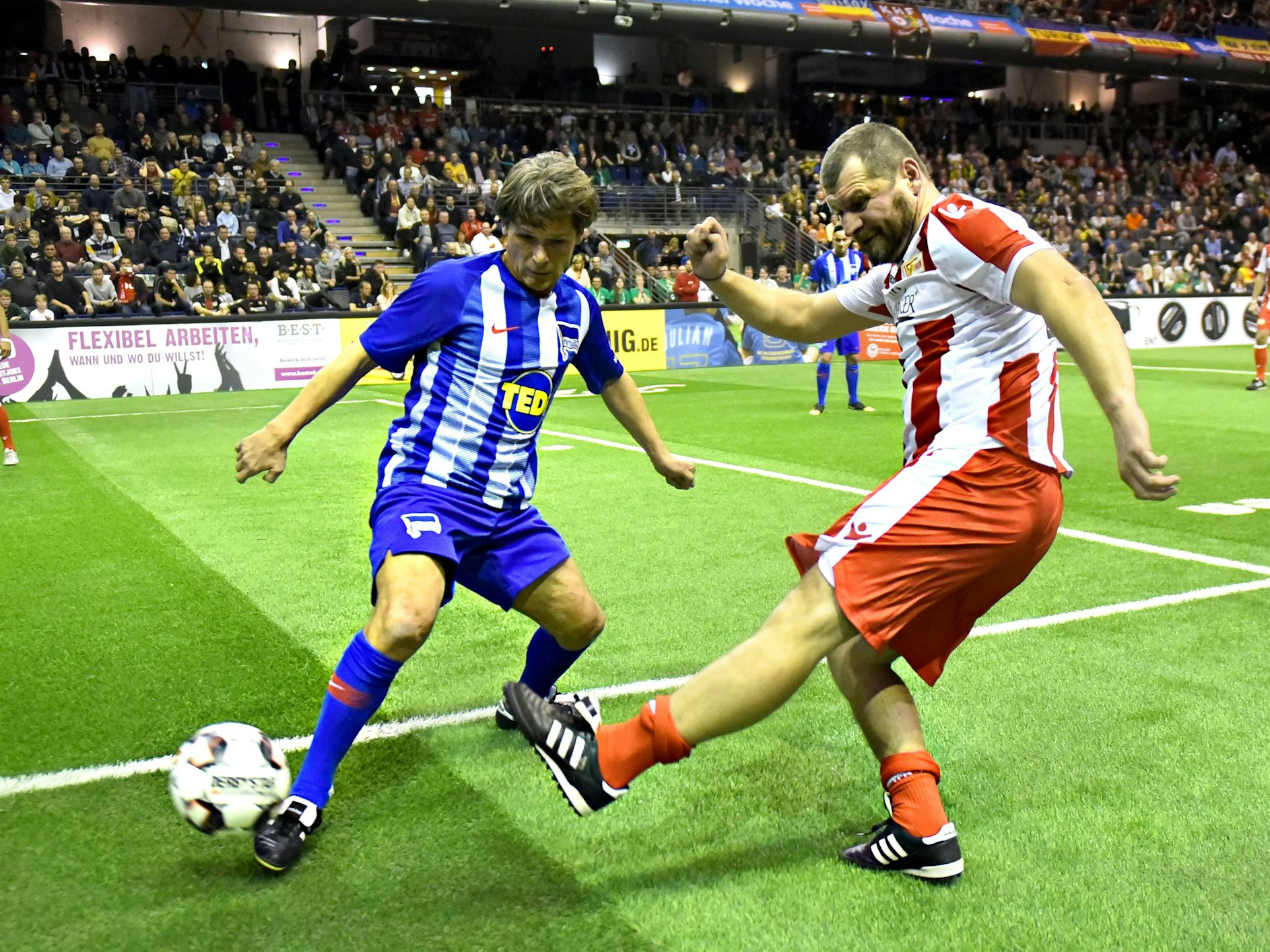 Steffen Baumgart spielt für die Traditionsmannschaft von Union Berlin.