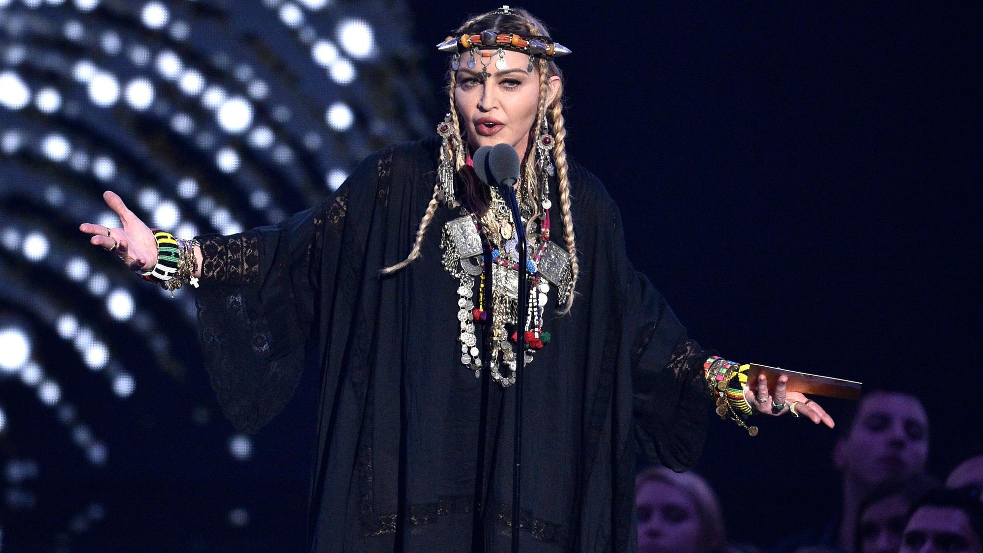 US-Sängerin Madonna bei den „MTV Video Music Awards“ 2018 in New York.