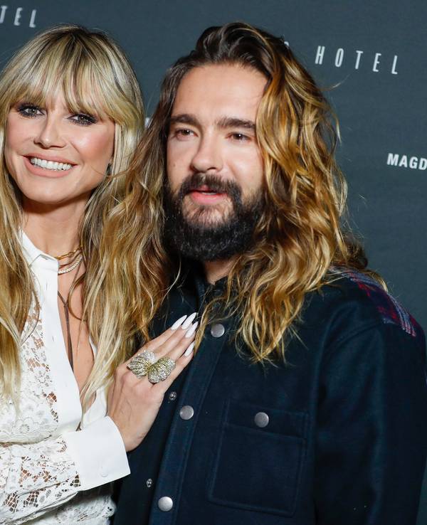 Heidi Klum und Tom Kaulitz kommen zum Tokio Hotel-Event in Berlin.