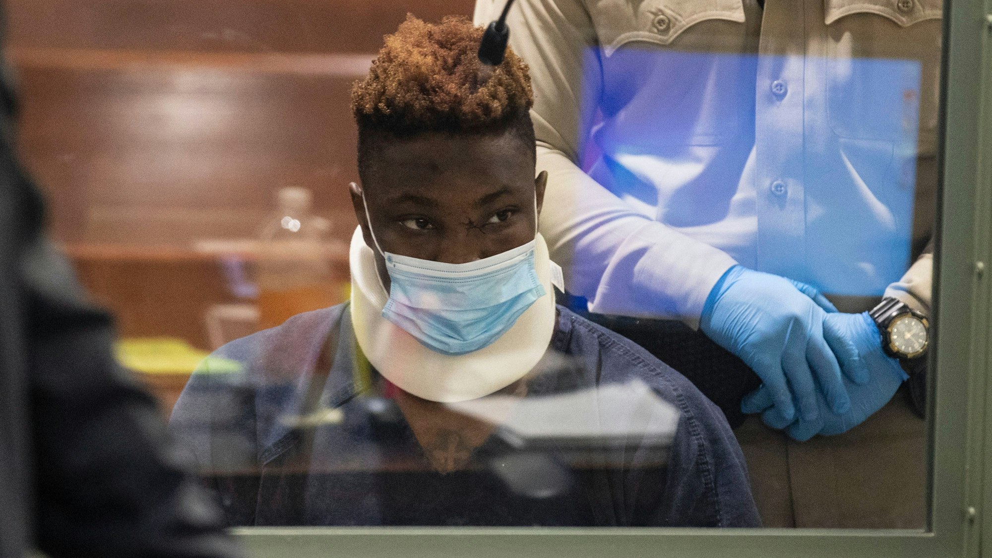 Henry Ruggs III in Las Vegas bei der Anhörung nach dem tödlichen Unfall.
