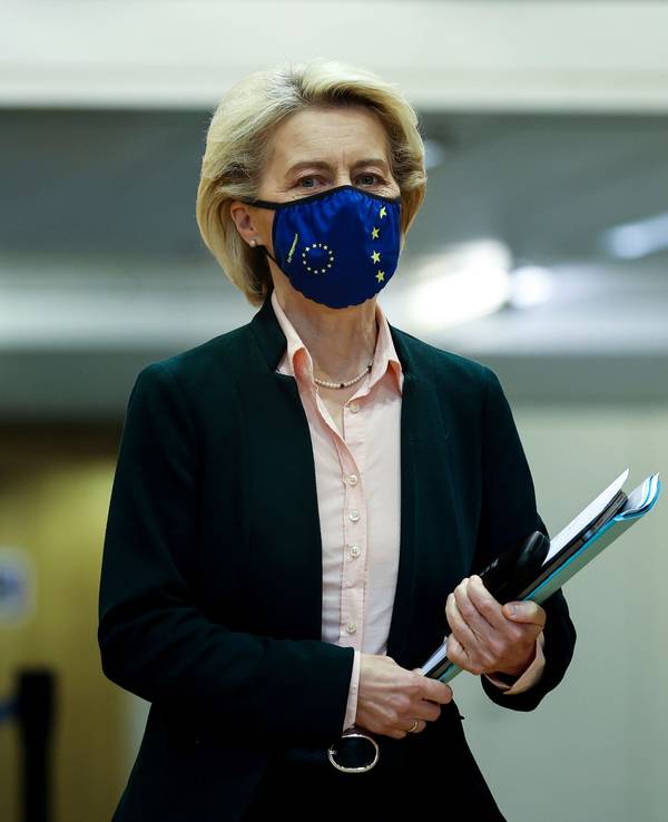 Ursula von der Leyen, Präsidentin der Europäischen Kommission, Ende Oktober bei einer Sitzung des Kollegiums der Kommissare in Brüssel.