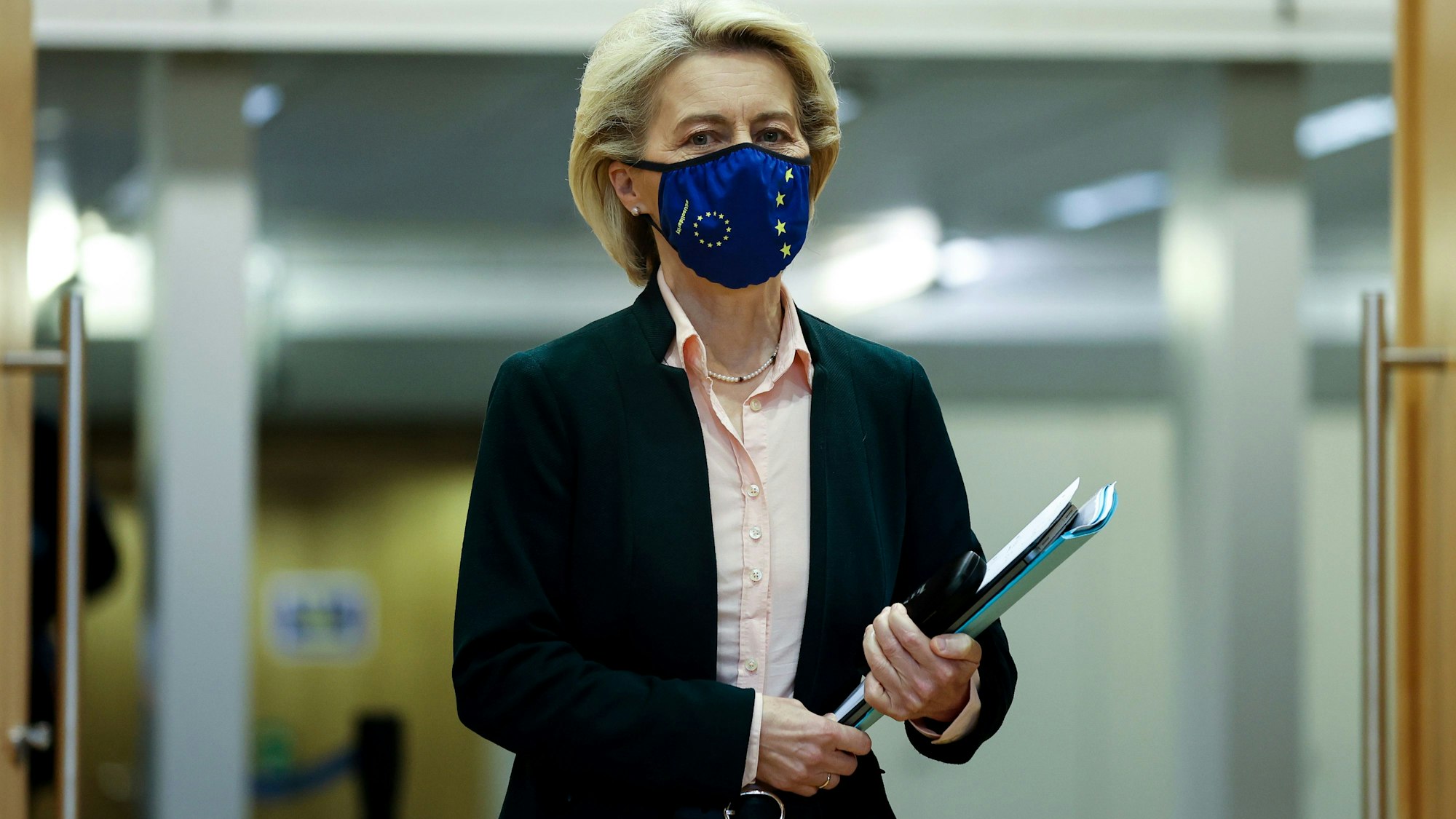 Ursula von der Leyen, Präsidentin der Europäischen Kommission, Ende Oktober bei einer Sitzung des Kollegiums der Kommissare in Brüssel.