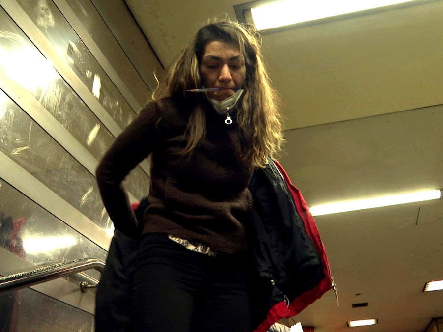 In der Reportage „Hartes Deutschland - Leben im Brennpunkt“ wird u.a. die heroinabhängige Jasmin begleitet. Das Foto zeigt sie im April 2021.