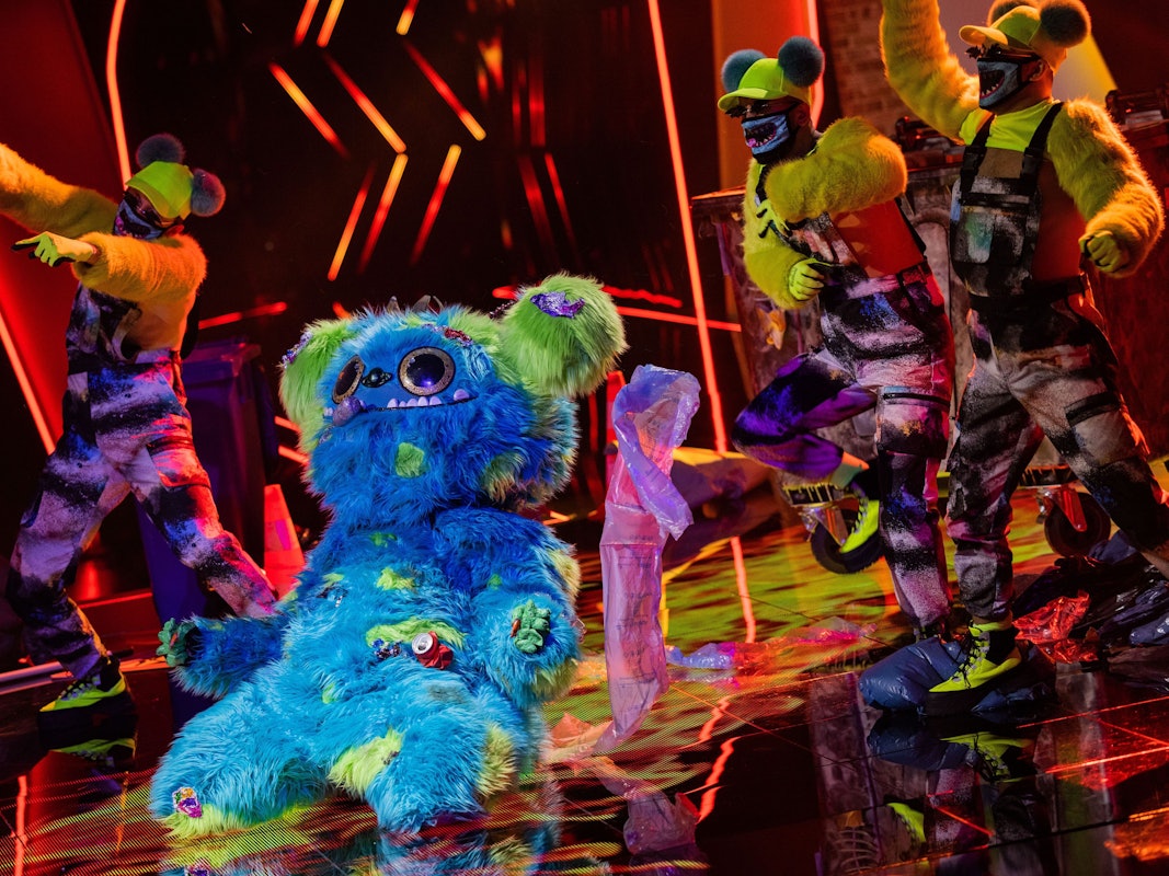 Mülli Müller steht in der „ProSieben“-Show „The Masked Singer “auf der Bühne.