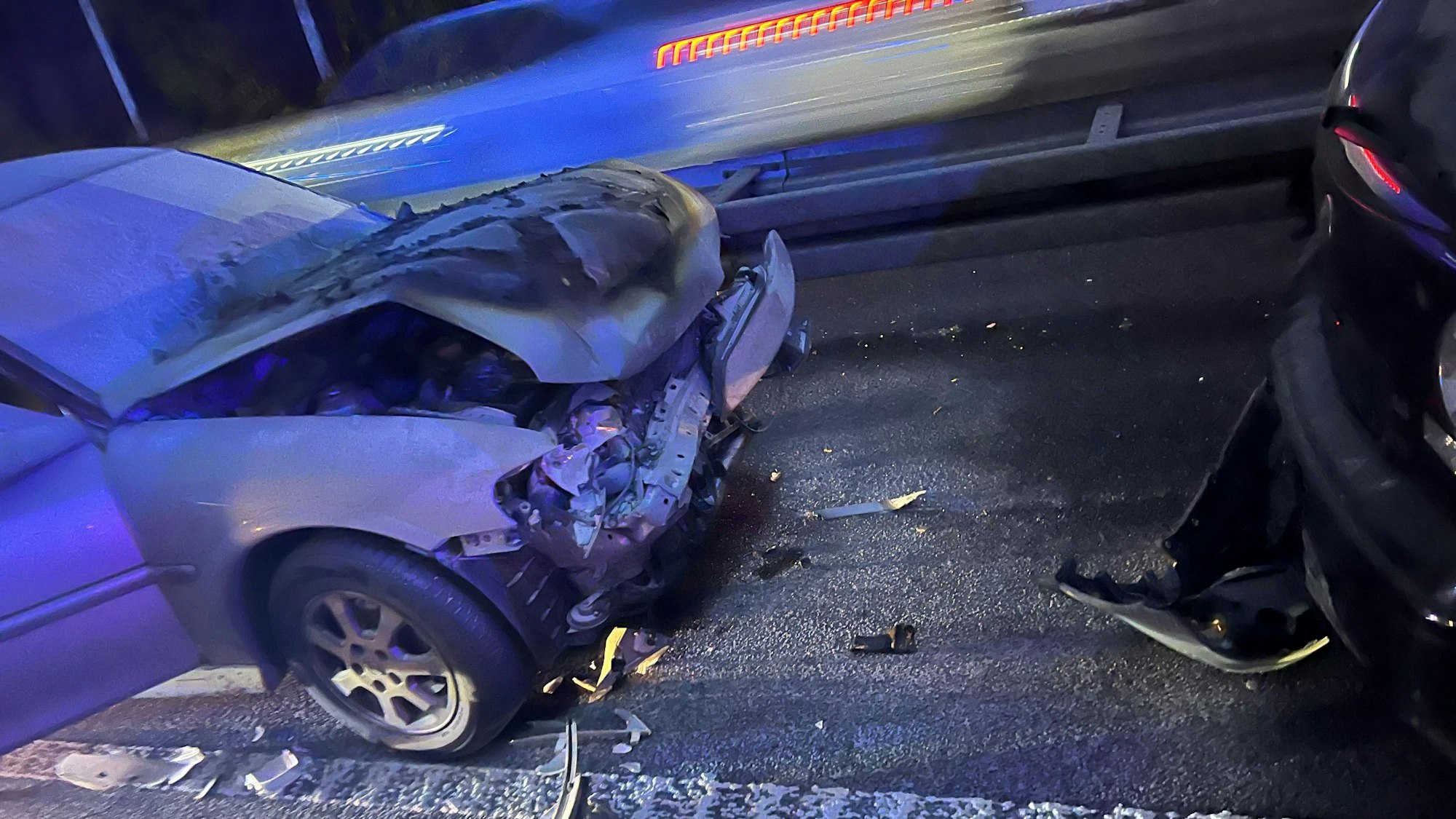 Unfall am 5. November auf der A3 in Oberhausen in Fahrtrichtung Köln