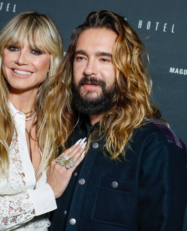 Heidi Klum und Tom Kaulitz auf einem Tokio Hotel-Event in Berlin am 22. Oktober 2021.