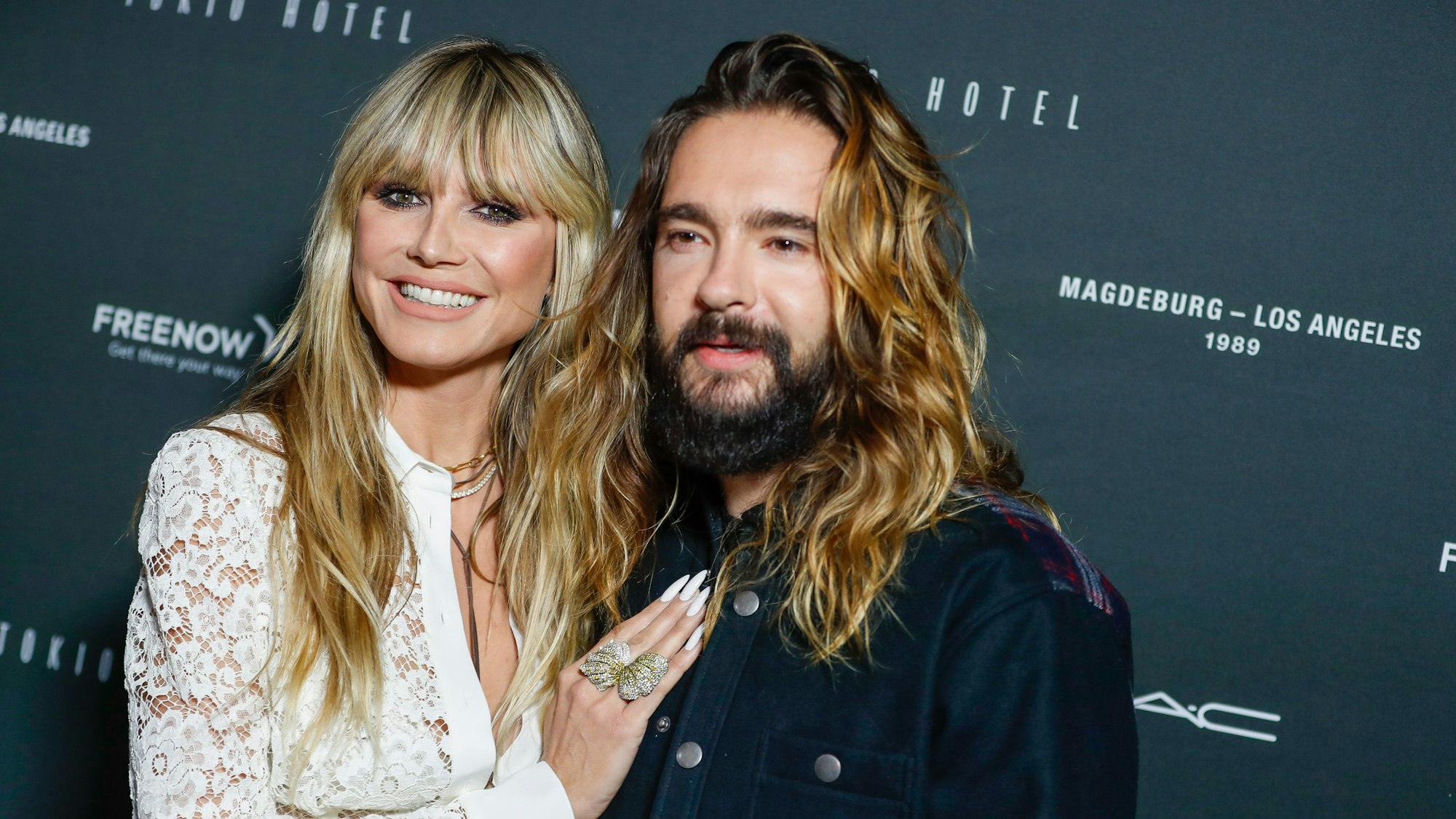 Heidi Klum und Tom Kaulitz auf einem Tokio Hotel-Event in Berlin am 22. Oktober 2021.