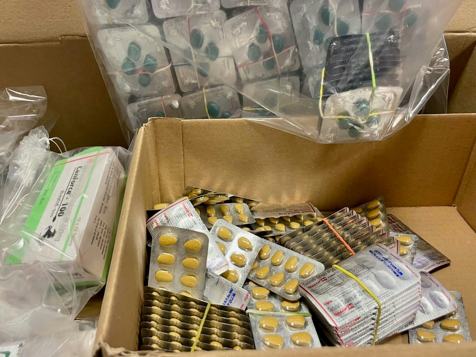 Ein Teil der sichergestellten Pillen