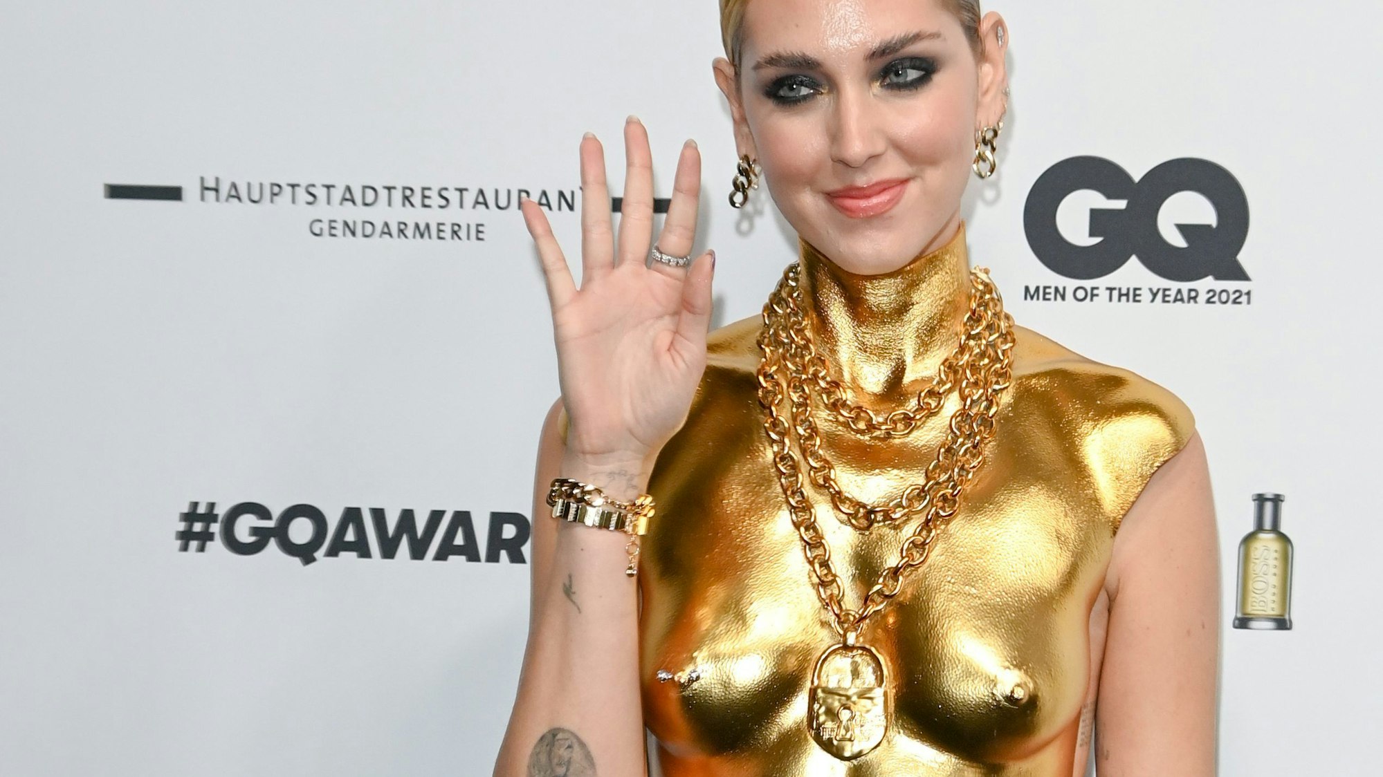 Chiara Ferragni an der „GQ Men of the Year 2021“-Gala in die Gendarmerie Berlin.