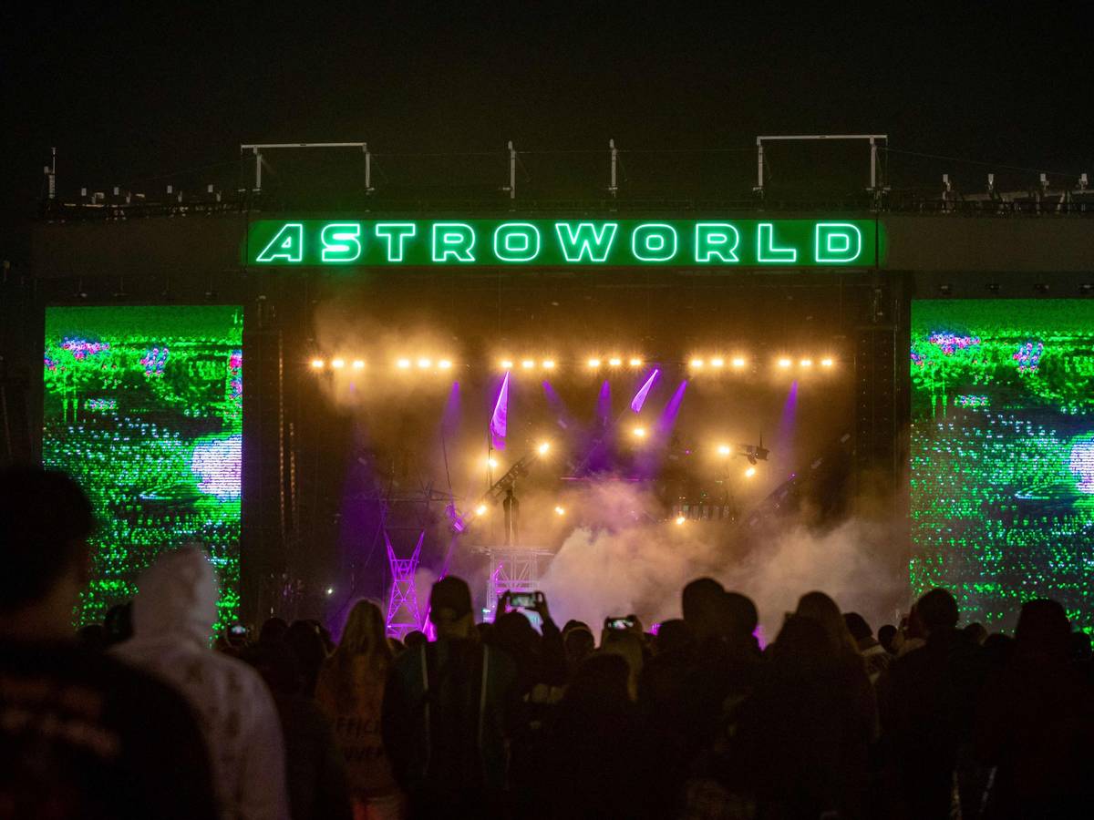 Die Bühne des Astroworld-Festivals in Houston.