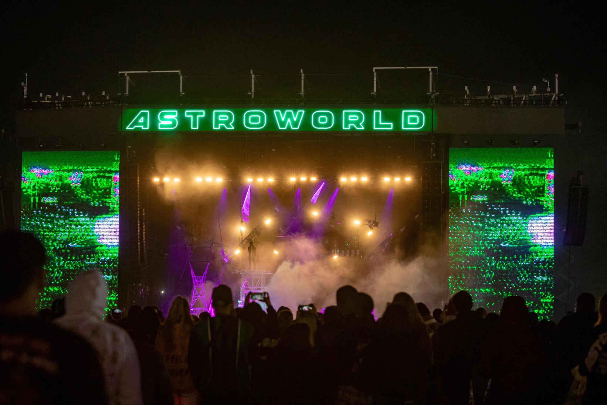 Die Bühne des Astroworld-Festivals.
