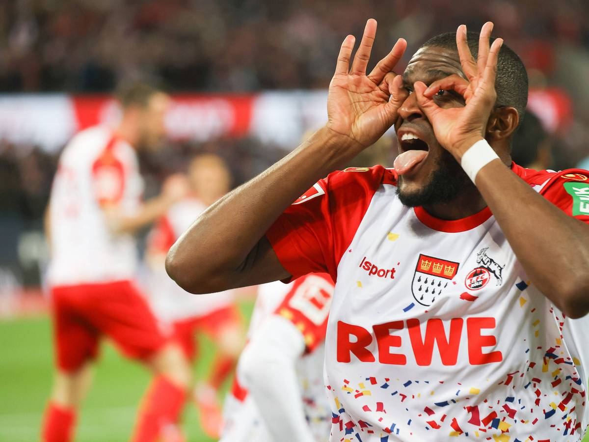 Anthony Modeste bejubelt seinen Treffer zum 1:0 gegen Union Berlin.