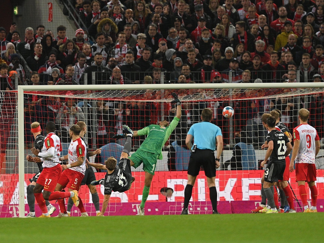 Anthony Modeste vom 1. FC Köln trifft zum Ausgleich gegen Union Berlin.