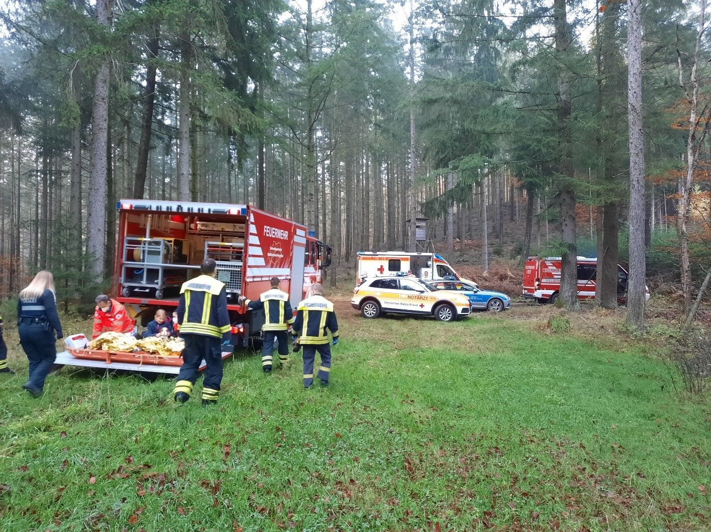 Die Mutter verletzte sich bei der Wanderung mit ihrer Tochter am Sonntag (7. November) schwer.