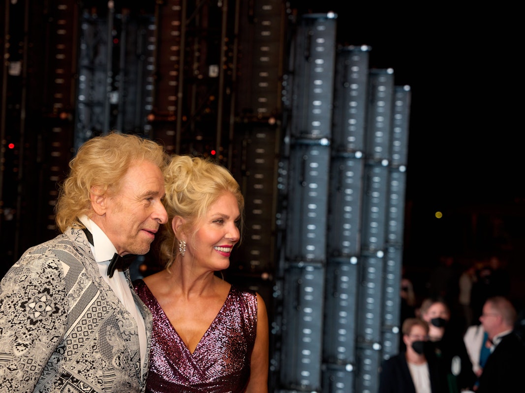 Thomas Gottschalk und seine Partnerin Karina Mroß bei der Marken-Gala in Frankfurt in der Alten Oper.