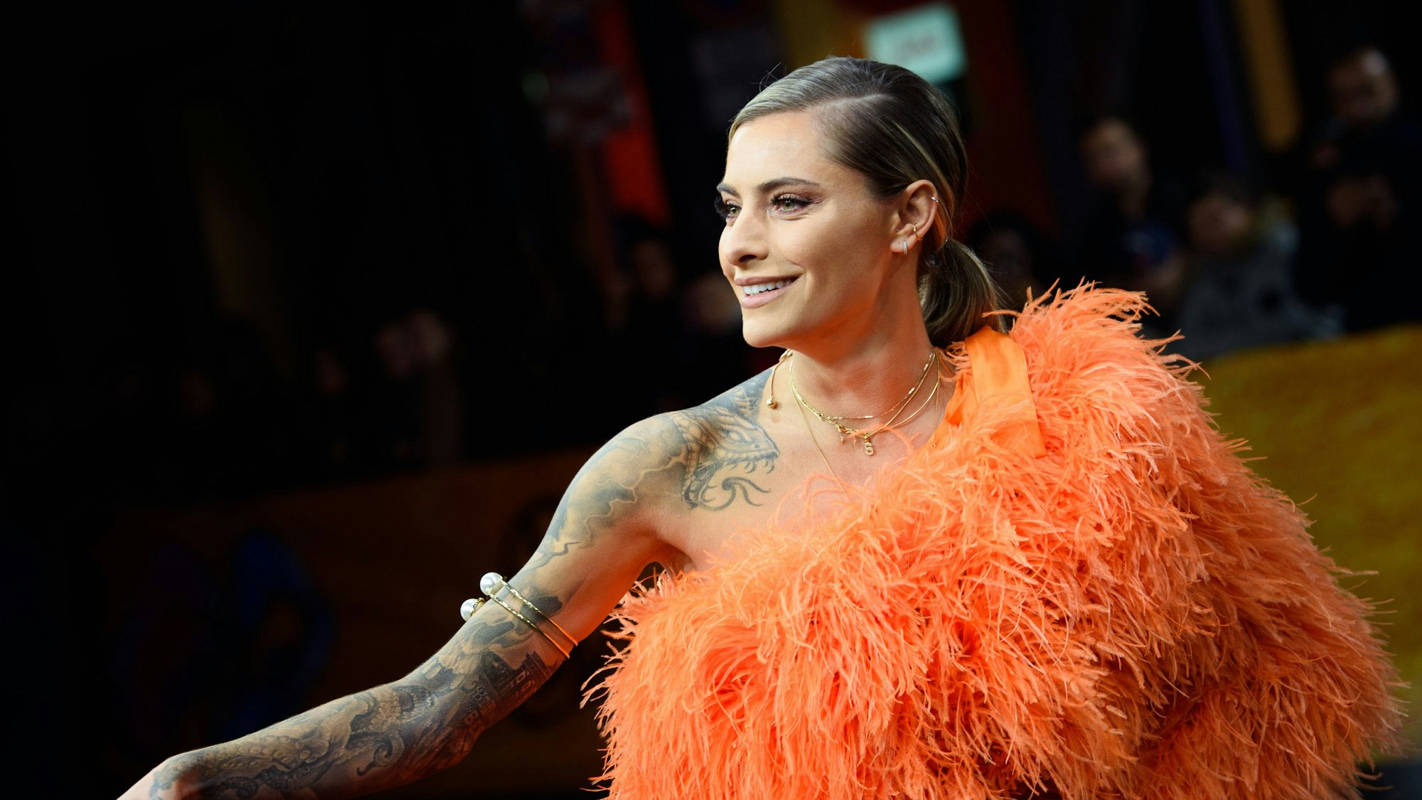 Auf dem Foto, aufgenommen am 7. November 2019, sieht man Sophia Thomalla, hier bei der Gala und Preisverleihung "Men of the Year" in Berlin.