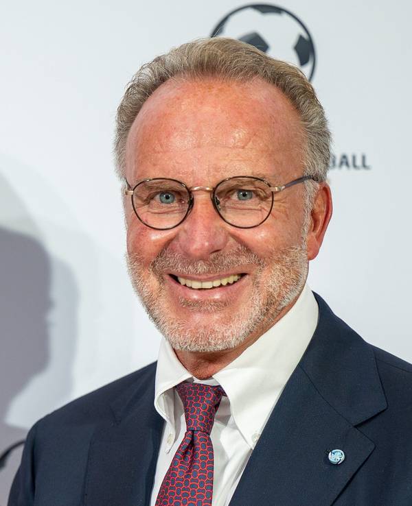 Karl-Heinz Rummenigge, Fußballfunktionär und ehemaliger Bayern-Vorstand kommt zur Award-Verleihung 2021 des Deutschen Fußball-Botschafters