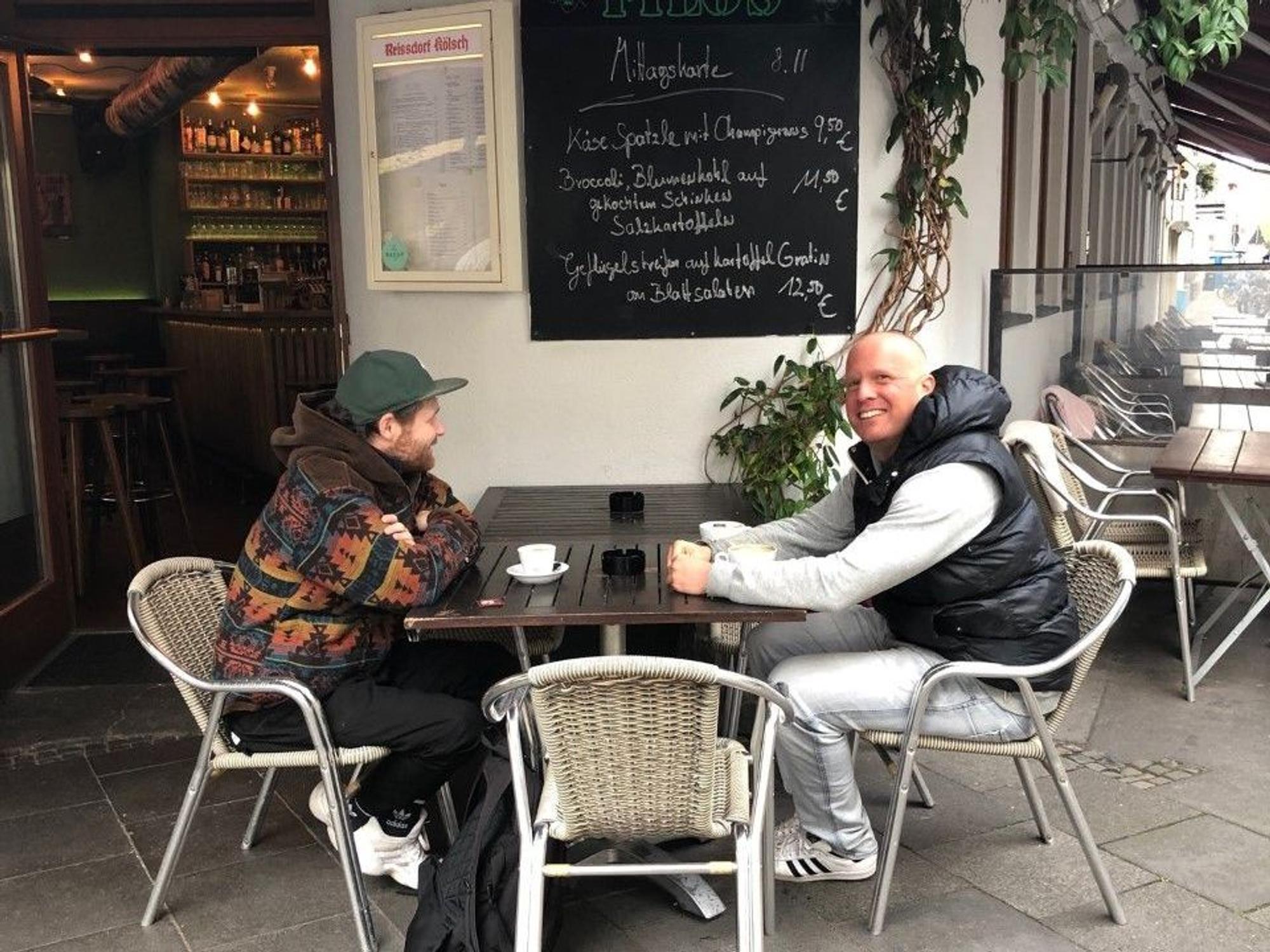 Jojo Berger und Markus Krücken im Filos in der Südstadt