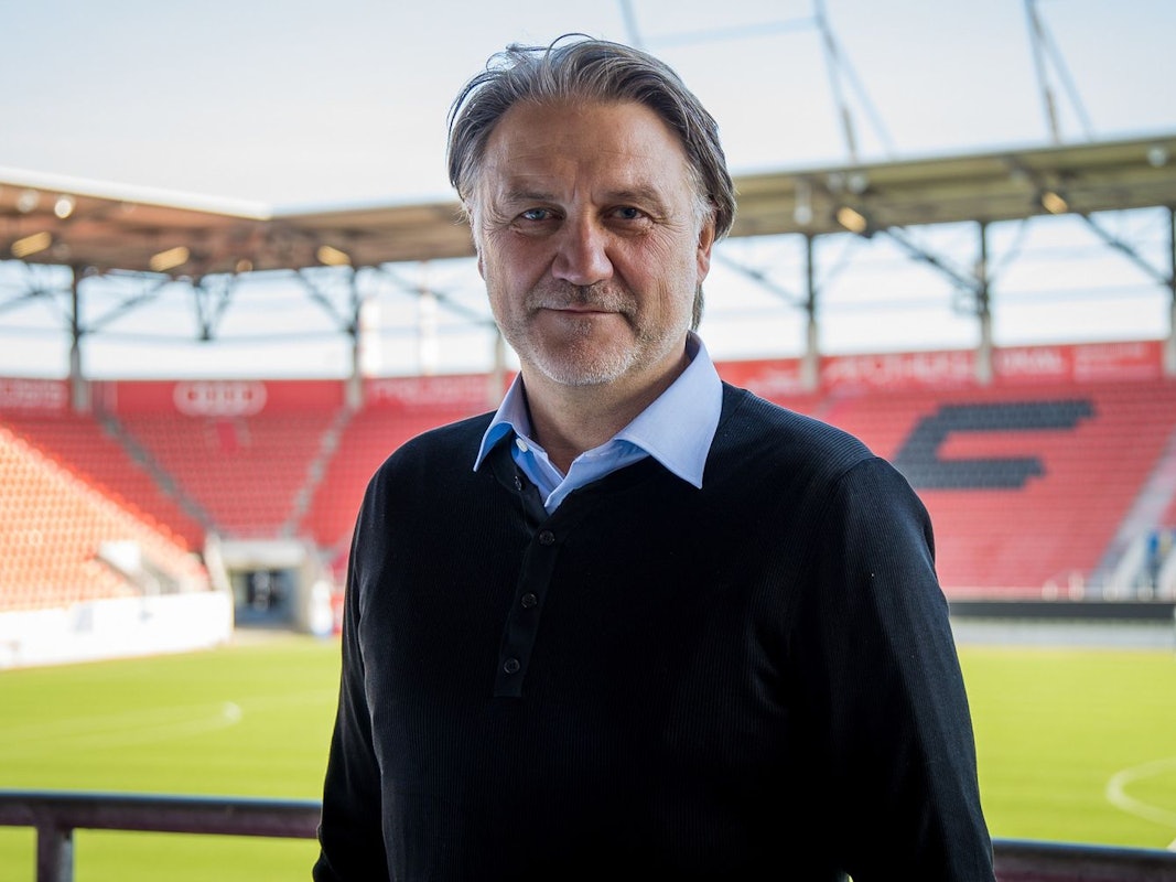 Dietmar Beiersdorfer bei seiner Vorstellung als neuer Geschäftsführer Sport und Kommunikation.