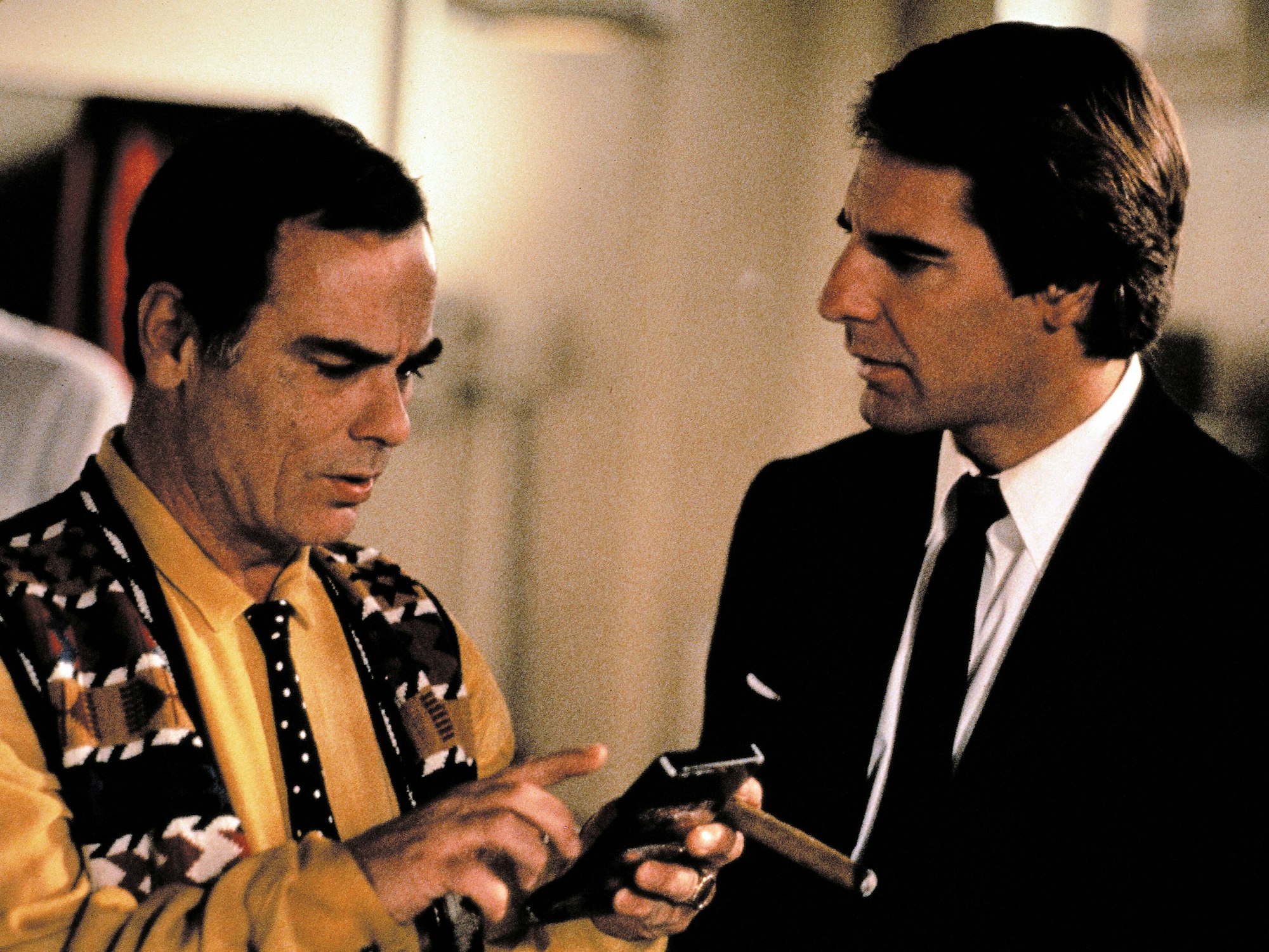 Schauspieler Dean Stockwell (l.) und Scott Bakula in der Serie „Zurück in die Vergangenheit“.