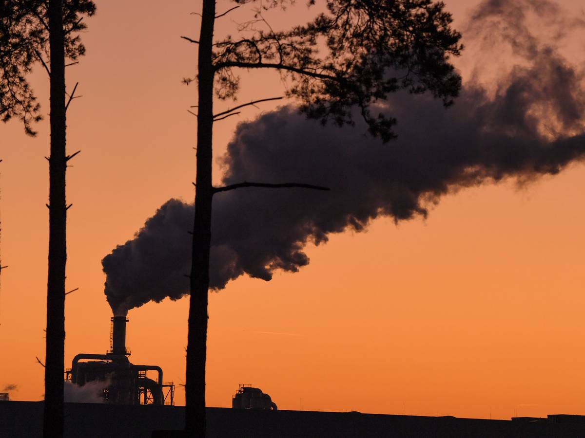 Qualm strömt aus einem Schornstein einer Industrieanlage in Brandenburg (Archivbild von 2019): Neue Klimaprognosen zeigen, dass die Welt derzeit bis zum Jahr 2100 auf 2,4 Grad Erwärmung zusteuert.