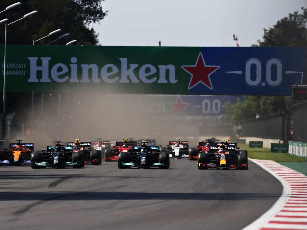 Das Fahrerfeld der Formel 1 beim Grand Prix von Mexiko